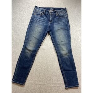 Lucky Brand Jeans Womens 28/6 Blue Lolita Capri Mid Rise Stretch‎ Denim Cropped
